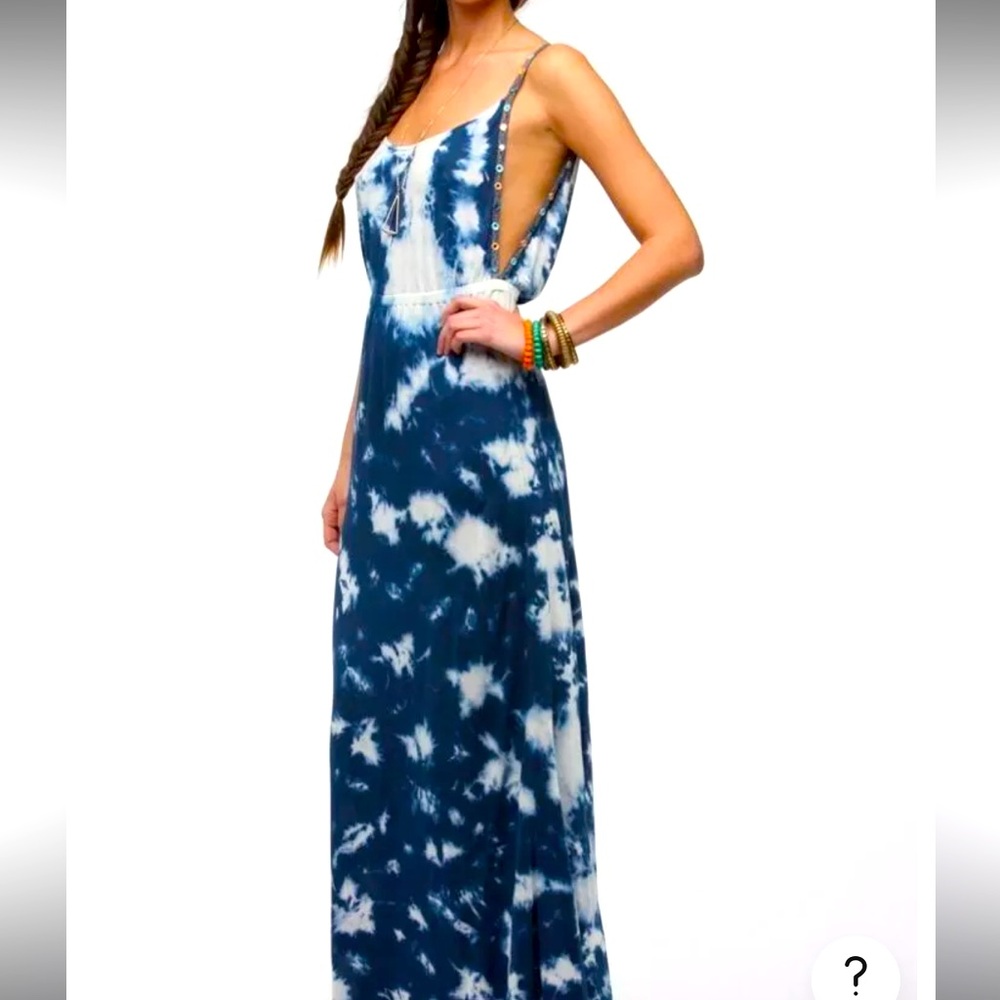 NWT Ecote Tie Dye Maxi Dress Size M